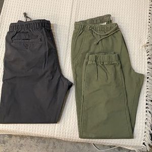 Old Navy chino joggers (Two pair)